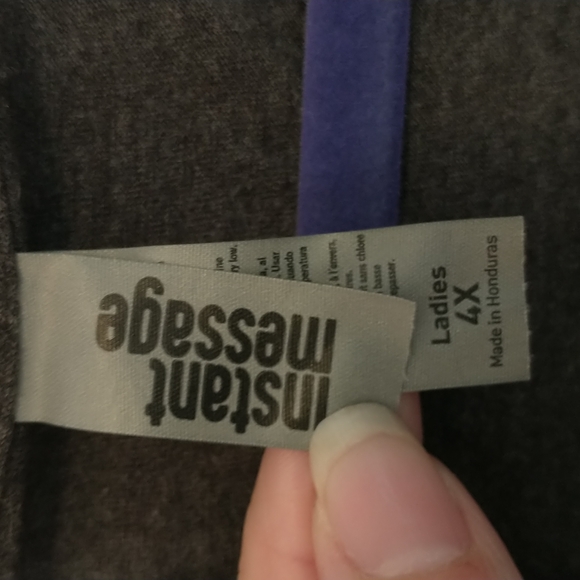 Instant message dark grey the office long sleeve t-shirt - Picture 3 of 5